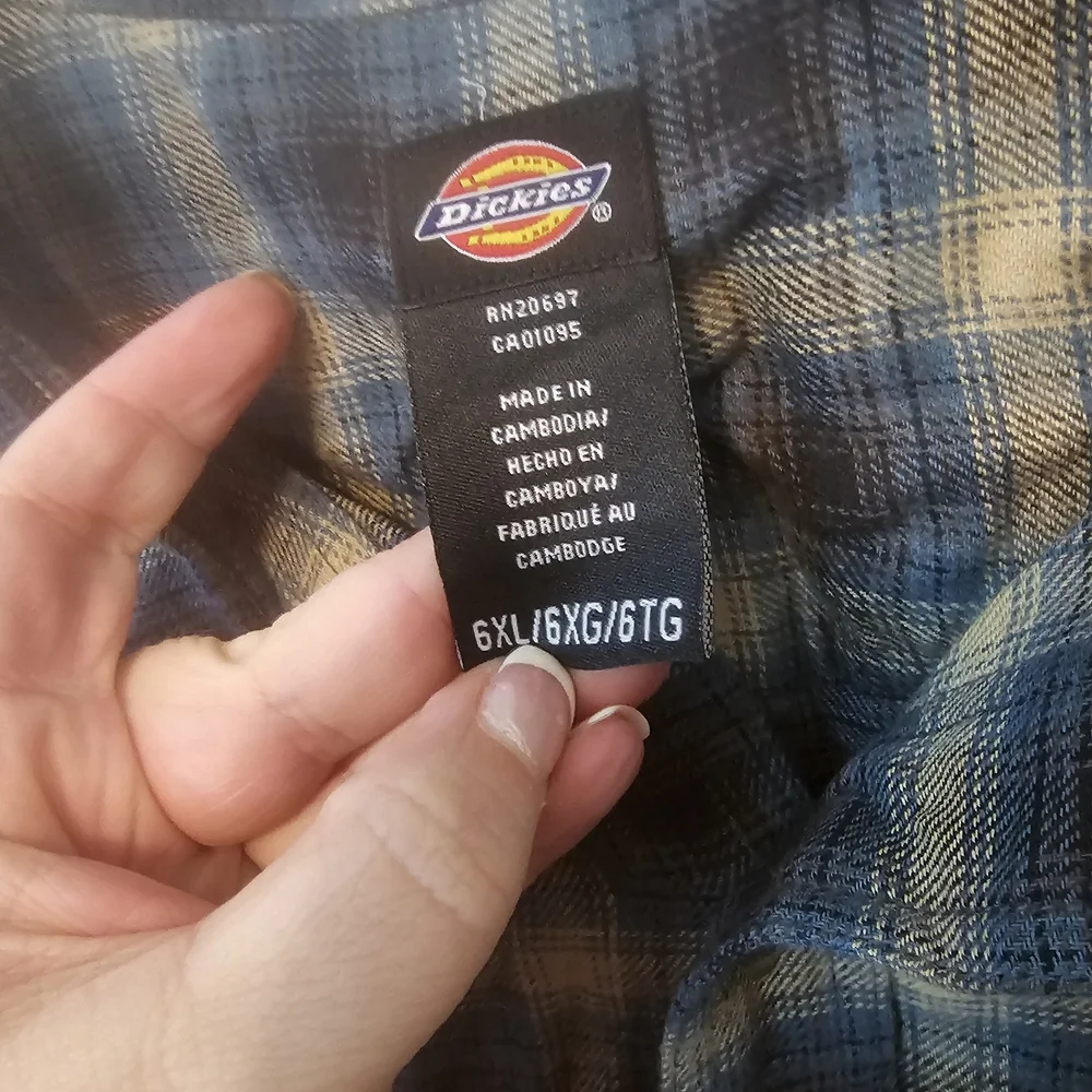NWT Dickies Blue Lightweight Shirt Jacket 6xl - Picture 2 of 6
